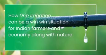 How drip irrigation can be a win-win situation for Indian farmers and economy along with nature