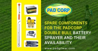 Spare components for the PADCORP double bull battery sprayer and their availability